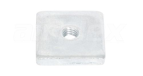 M6 24mm x 24mm x 4mm NUT (GALVANISED) (4 PACK)