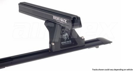 Roof Rack - Heavy Duty RLTF Trackmount Black 2 Bar Roof Rack