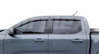 WEATHERSHIELD - SLIM - DARK TINT - 4 PIECE SET - Ford Ranger Next Gen - Amarok Next Gen