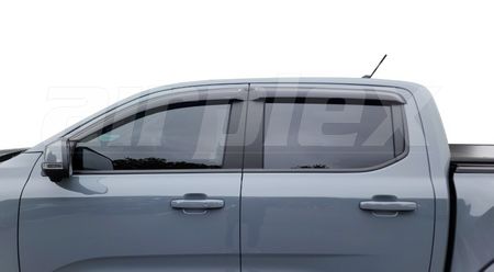 WEATHERSHIELD - SLIM - DARK TINT - 4 PIECE SET - Ford Ranger Next Gen - Amarok Next Gen