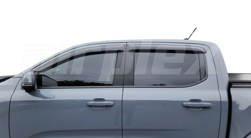 WEATHERSHIELD - SLIM - DARK TINT - 4 PIECE SET - Ford Ranger Next Gen - Amarok Next Gen