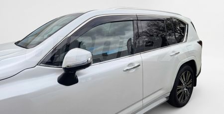 WEATHERSHIELD - SLIM - DARK TINT - 4 PIECE SET - CHROME EDGE