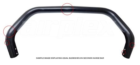 NUDGE BAR - WITHOUT CROSS BAR - BLACK (BAR ONLY)
