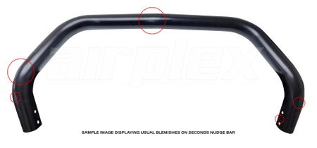 NUDGE BAR - WITHOUT CROSS BAR - BLACK (BAR ONLY)