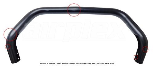 NUDGE BAR - WITHOUT CROSS BAR - BLACK (BAR ONLY)