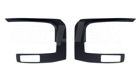 HEADLIGHT / FRONT BUMPER TRIM BLACK - PAIR