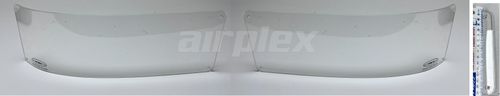 HEADLIGHT GUARD - CLEAR - PAIR (suit factory plastic bumper)
