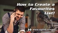 HOW TO CREATE A FAVOURITES LIST WITH AJP INDUSTRIAL SUPPLIES