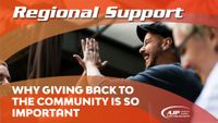 REGIONAL SUPPORT: Why giving back to the community is important to AJP