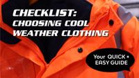 CHOOSING COOL WEATHER CLOTHING: CHECKLIST