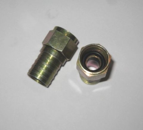 F CONNECTOR HEX CRIMP RG6 SILICONE