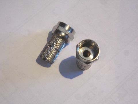 F CONNECTOR FOR RG59 SCREW ON