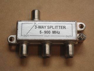 3 WAY F CONNECTING SPLITTER