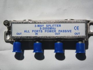 3 WAY F SPLITTER 5-2050 BOTTOM ENTRY