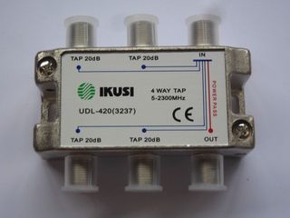 4WAY SHIELDED TAP OFF 20dB 5-2300MHz