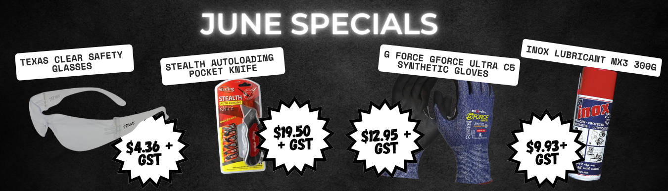 june+safety+glasses+gforce+gloves+stealth+knife+inox+lubricant