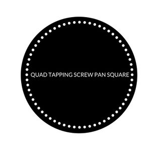 QUAD TAPPING SCREW PAN SQ