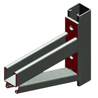 CANTILEVER BRACKET BRACED 750MM GAL