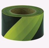 YELLOW&BLACK BARRICADE TAPE 75MM X 100M