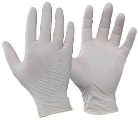 LATEX DISPOSABLE GLOVES-POWDER SMALL 100