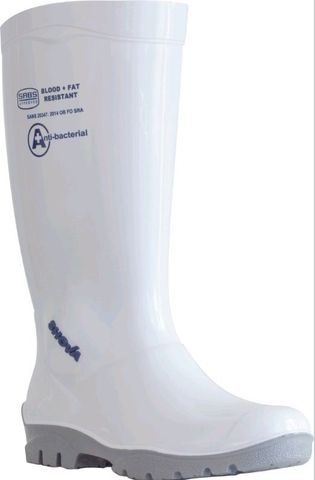 WHITE SHOVA GUMBOOT NON SAFETY SZ12