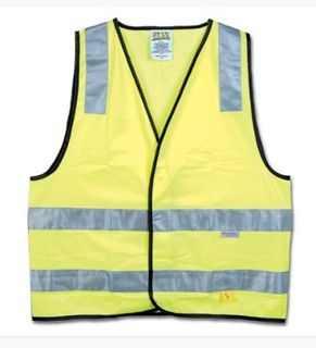 YELLOW DAY/NIGHT SAFETY VEST LARGE