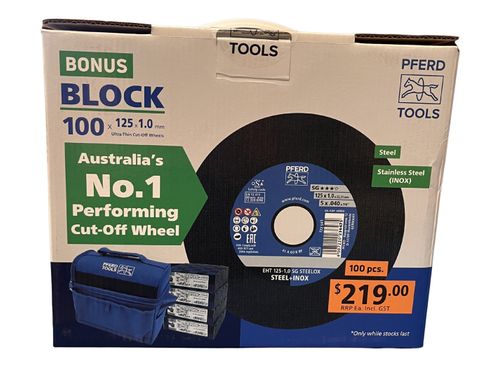 100 125MM INOX THIN CUT + 1 COMBO