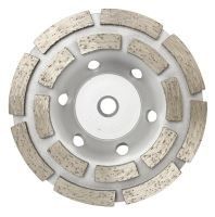 DIAMOND CUP WHEEL DOUBLE ROW 125MM