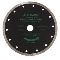 DIAMOND BLADE CONTINUOUS RIM 185MM DIA