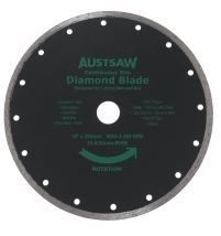 DIAMOND BLADE CONTINUOUS RIM 350MM DIA