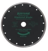 DIAMOND BLADE CONTINUOUS RIM 350MM DIA