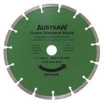 DIAMOND BLADE GREEN CONCRETE 230MM DIA