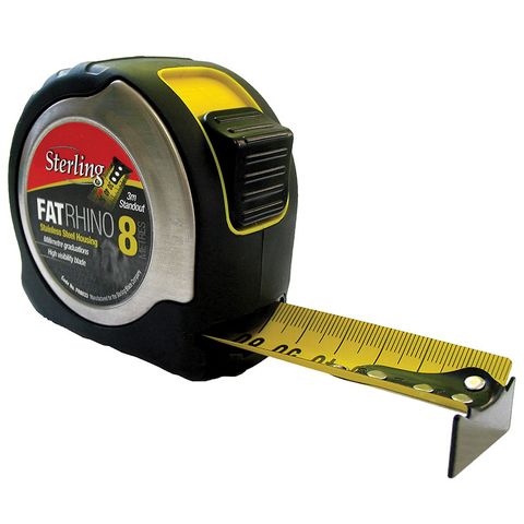 FAT RHINO TAPE MEASURE 8M X 33MM