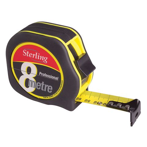 PROFESSIONAL TAPE MEASURE  8M X 25MM