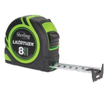 ULTIMAX TAPE MEASURE EASYREAD 8M X 25MM