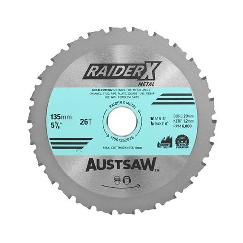 RAIDERX METAL BLADE 165MM X 20 X 32T