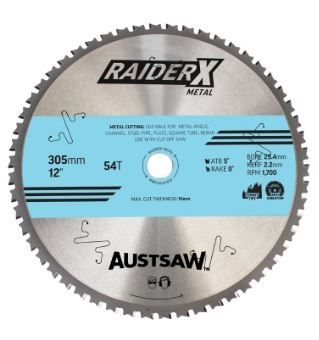 RAIDERX METAL BLADE 305MM X 25.4 X 54T