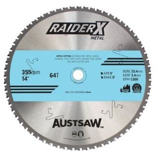 RAIDERX METAL BLADE 355MM X 25.4 X 64T