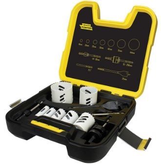 HOLESAW KIT ELECTRICIAN WHT PNT 11 PIECE