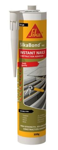 SIKA BOND 142 NAIL CON ADH BEIGE 300G