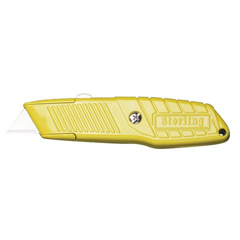 ULTRA GRIP RETRACTABLE KNIFE YELLOW