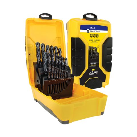 25P BLACK METRIC TUFFBOX PRO DRILL SET