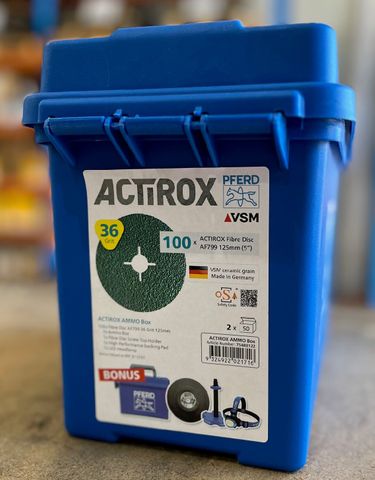 100 125MM AF799 ACTIROX FIBRE DISC COMBO