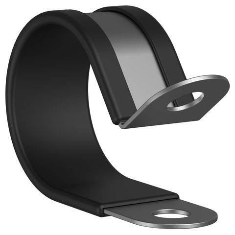 P CLAMP 22.2MM 6.3MM HOLE 15 BAND SS304