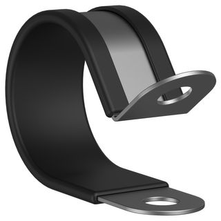P CLAMP 42MM 6.3MM HOLE 15 BAND SS304