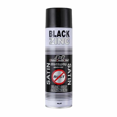 BLACK ZINC SATIN 400G SPRAY CAN