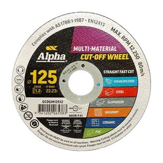 MULTI-MATERIAL CUT-OFF WHEEL 125 X 1.2MM
