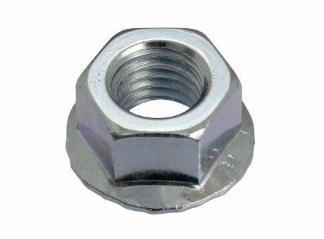 SS304 FLANGE SERRATED NUT M8