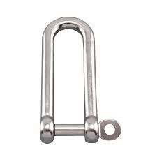 SS316 D SHACKLE LONG M8 X 64