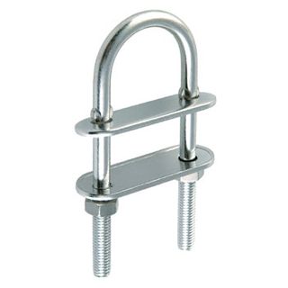 SS304 ROUND UBOLT KIT CRIMP M8 X 80 X 35